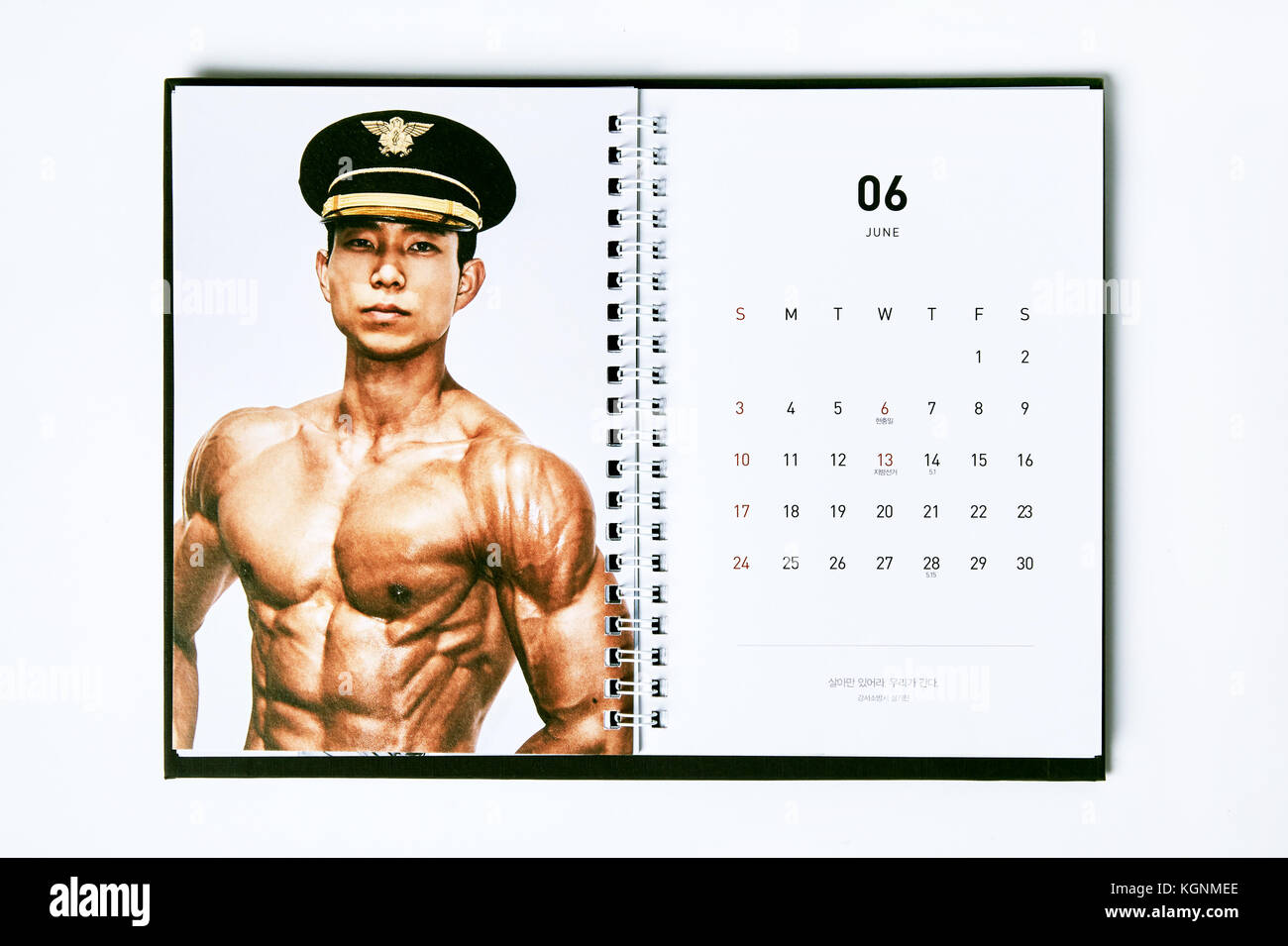 10th Nov, 2017. Firefighter calendar Shown is a calendar featuring