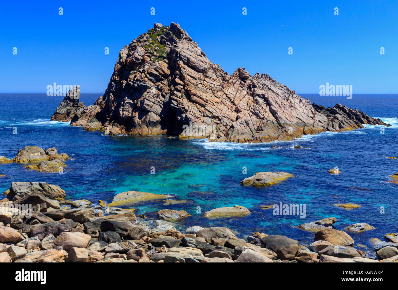 Sugarloaf Rock in Leeuwin Naturaliste National Park. Western Australia Stock Photo