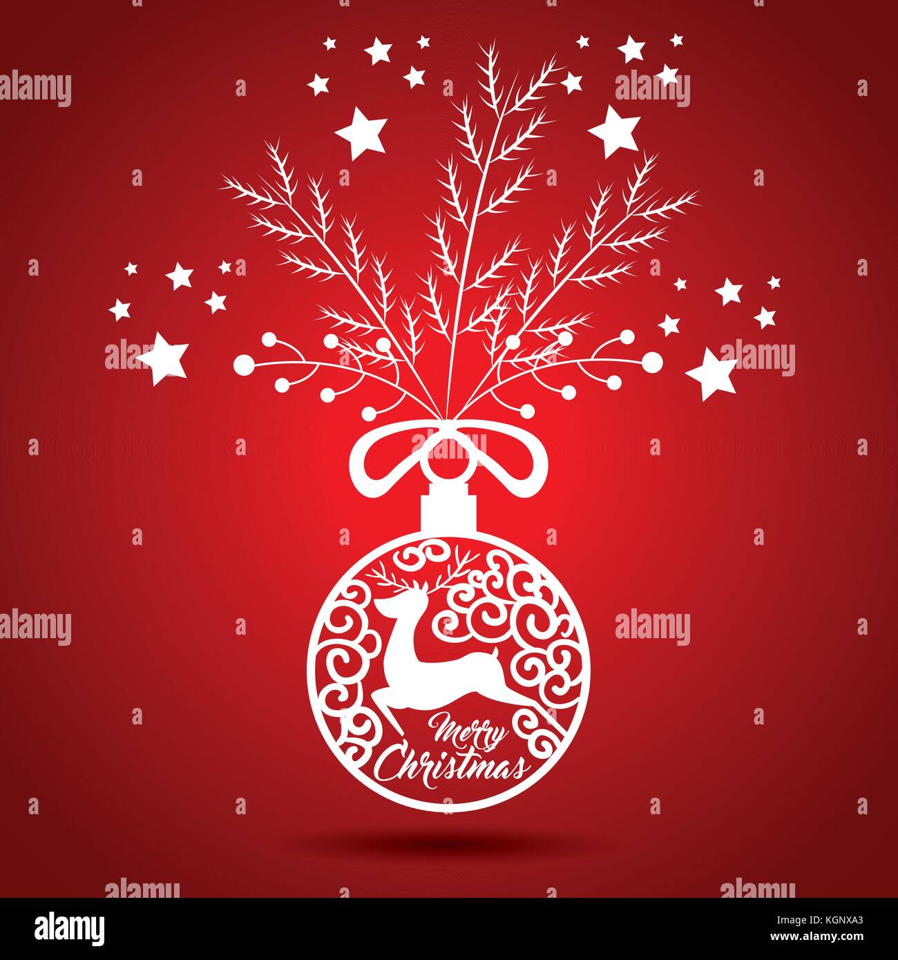 colorful and bright merry christmas background vector illustration ...