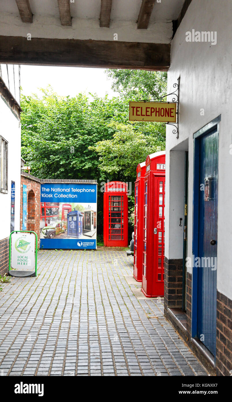 The entrance to the National Telephone Kiosk Collection at the