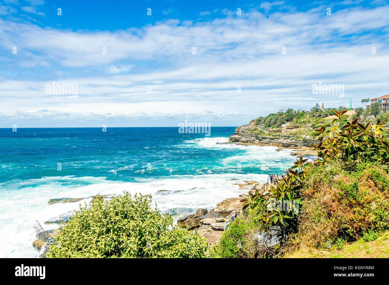 The North Bondi Beach Headland in Sydney, NSW, Australia Stock Photo