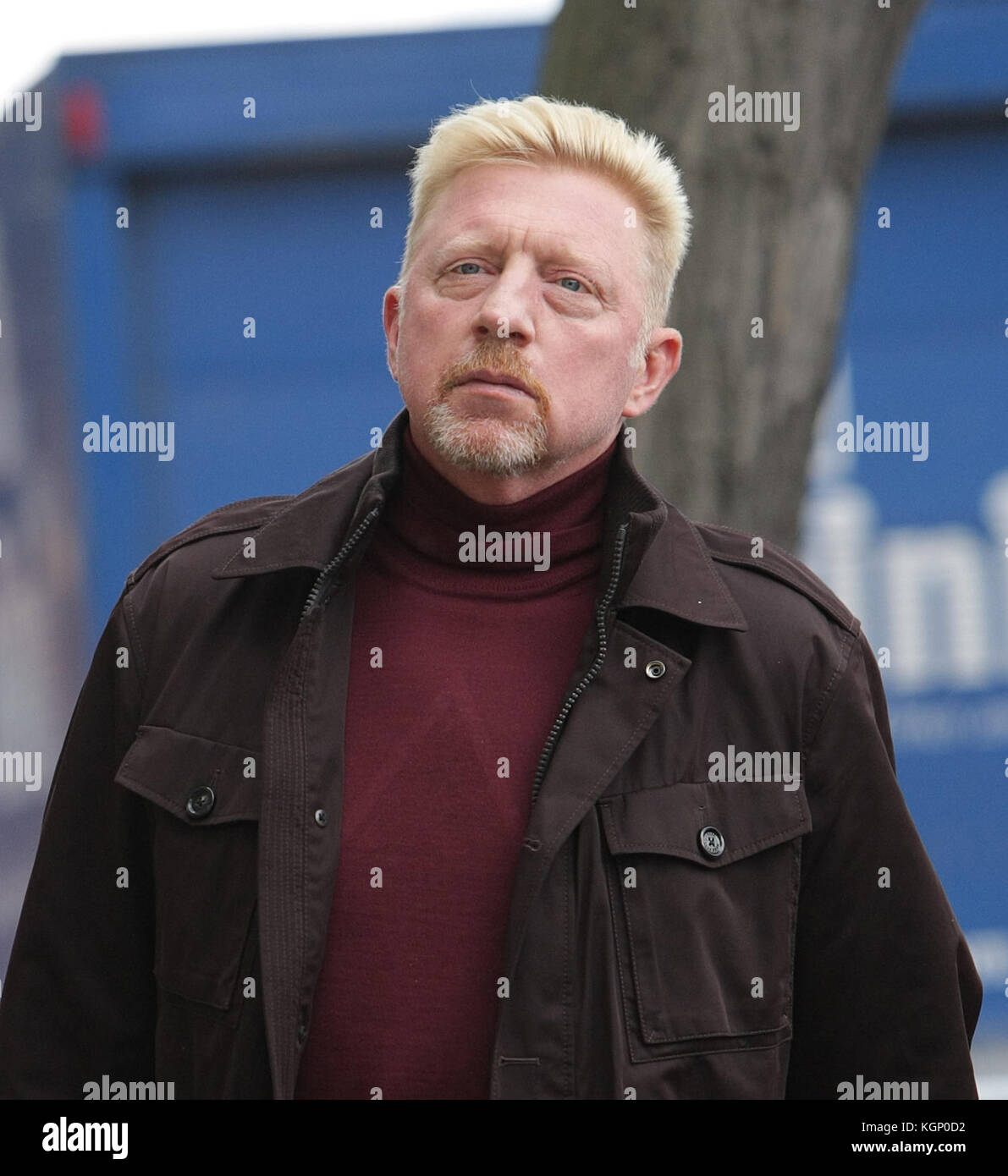 Boris Becker leaving home and arriving at South Kensington Private