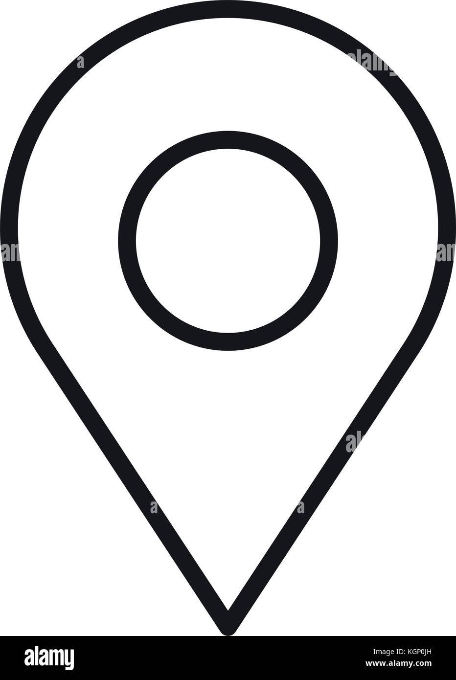 pin pointer location icon vector illustration design Stock Vector Image ...