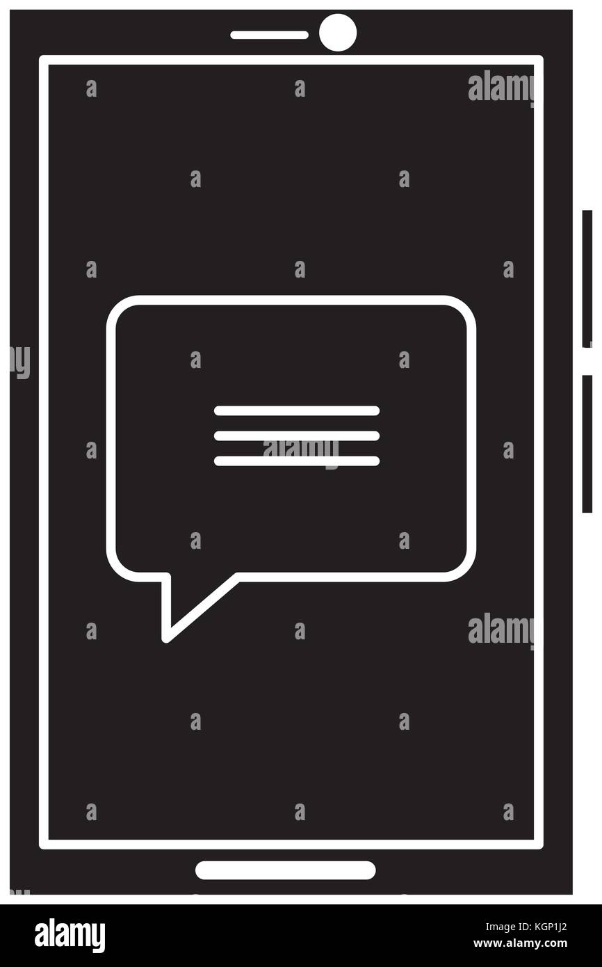 smartphone device with speech bubbles vector illustration design Stock ...