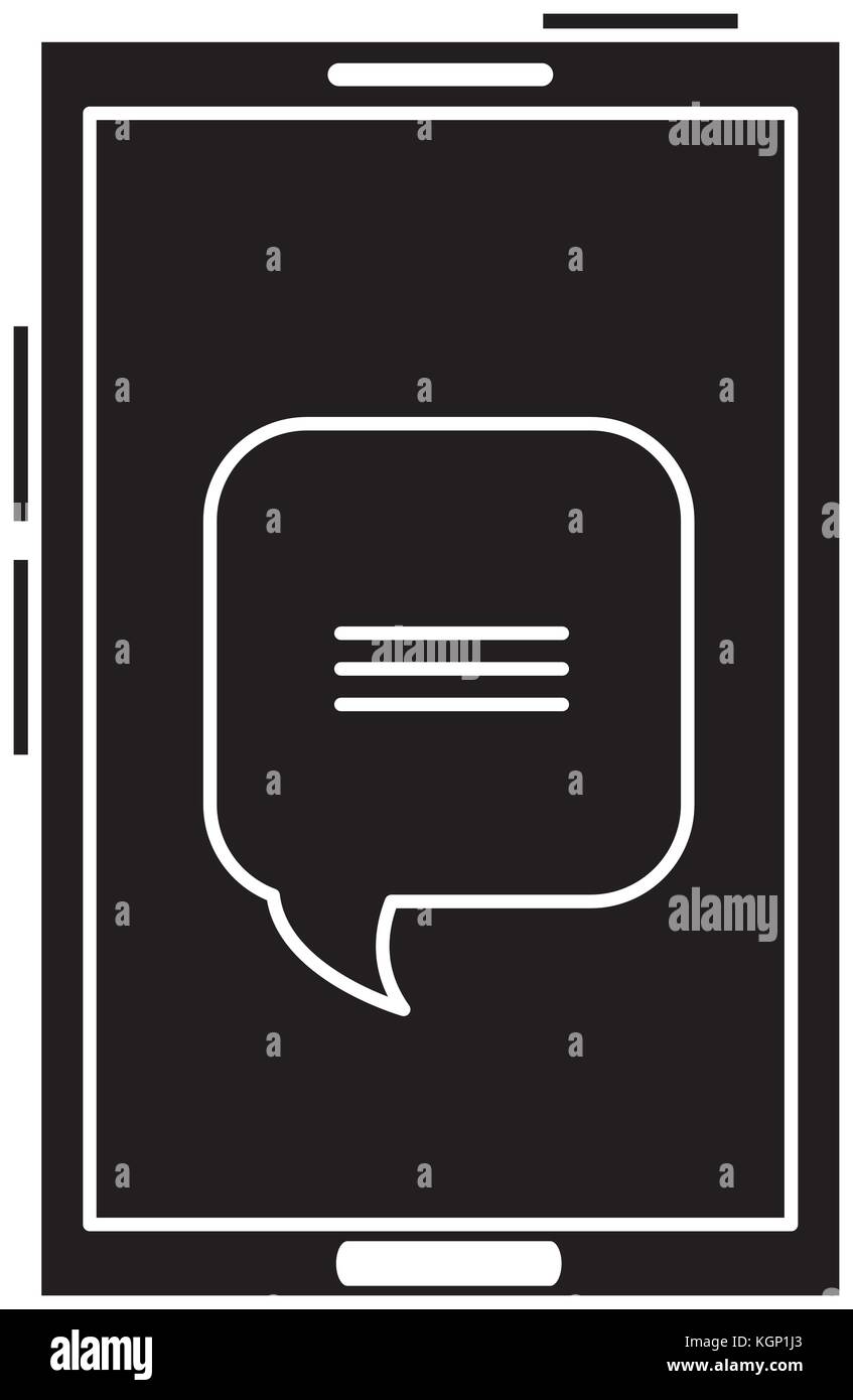 smartphone device with speech bubbles vector illustration design Stock ...