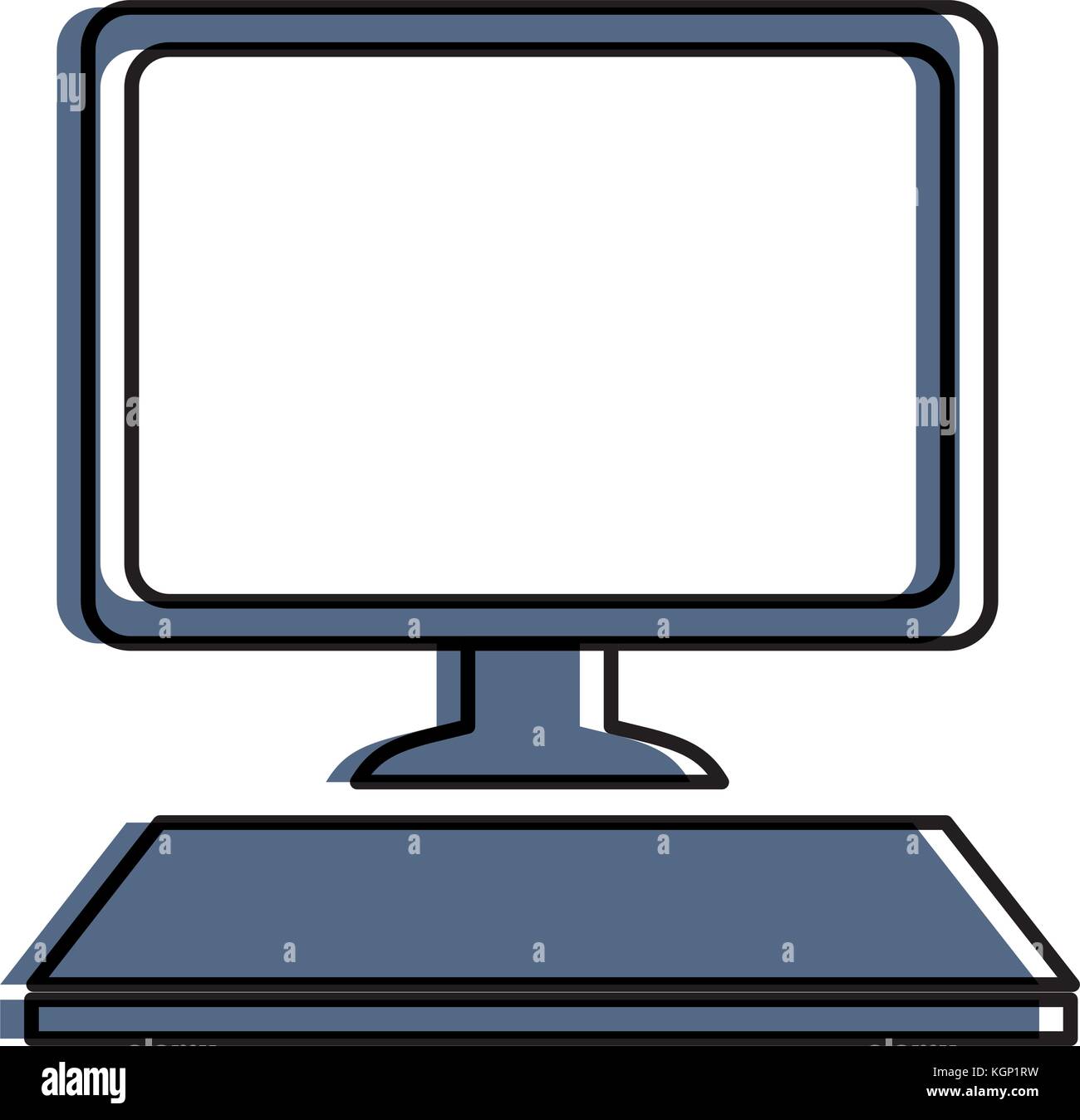 desktop computer isolated icon vector illustration design Stock Vector ...