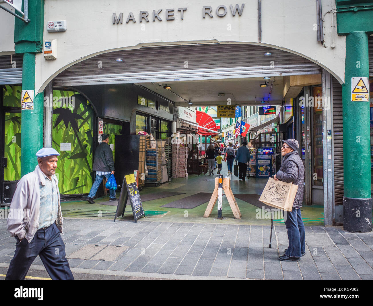 Brixton Market Row in Brixton-  one of the most vibrant and multicultural parts London Stock Photo