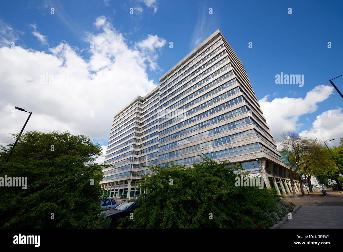 HMRC Alexander House, Queensway, Southend on Sea, Essex. HM revenue and customs office. Office block. Tax office building. Space for copy Stock Photo