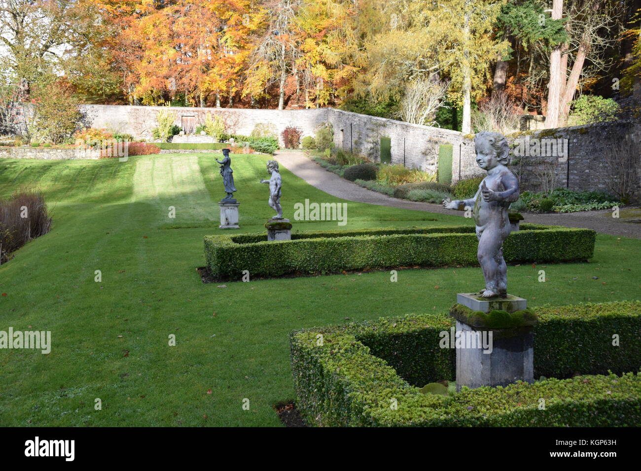 Hercules Garden at Blair Castle, Blair Atholl, Pitlochry, Perthshire Stock Photo Alamy
