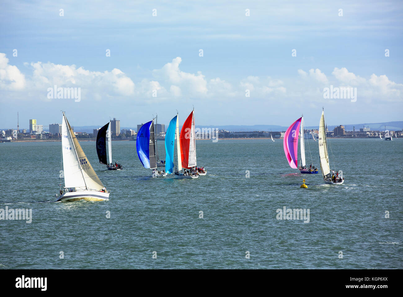 yacht race in solent today