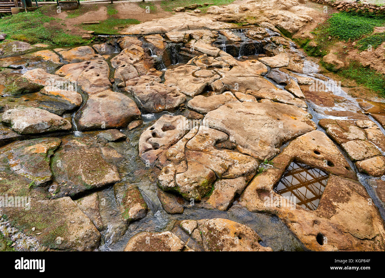 Fuente De Lavapatas Cermomony Place Of An Unknown Pre Colombian Culture Near San Agustin