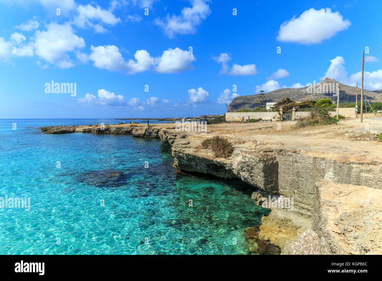 Lido Burrone At Favignana Island Stock Photo 165217204 Alamy