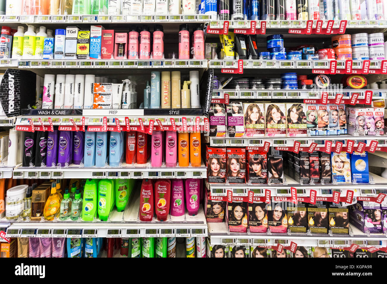 WELLINGTON, NEW ZEALAND MARCH 1, 2017 Shampoo and other hair care