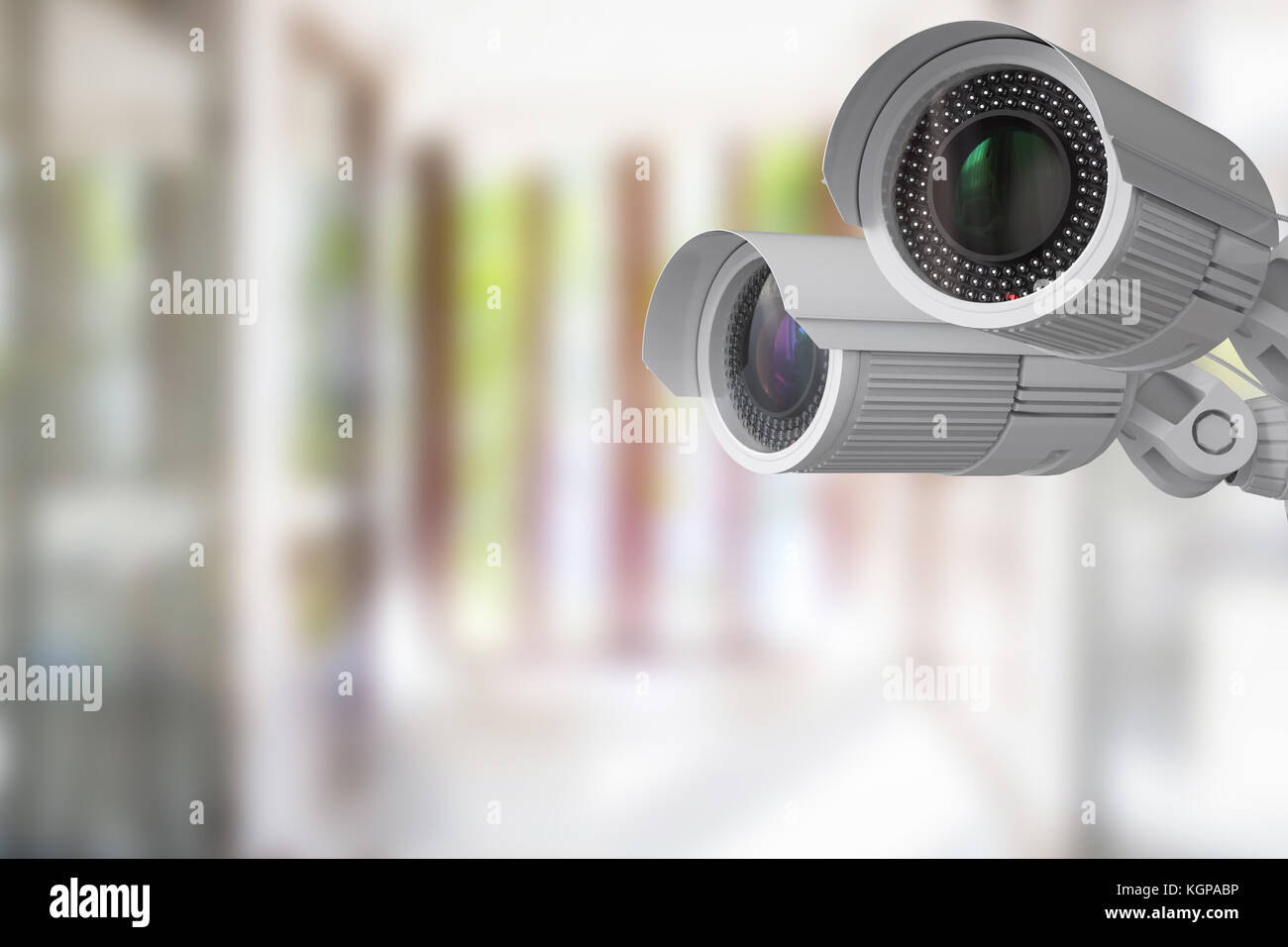 3d rendering security camera or cctv camera indoor Stock Photo - Alamy