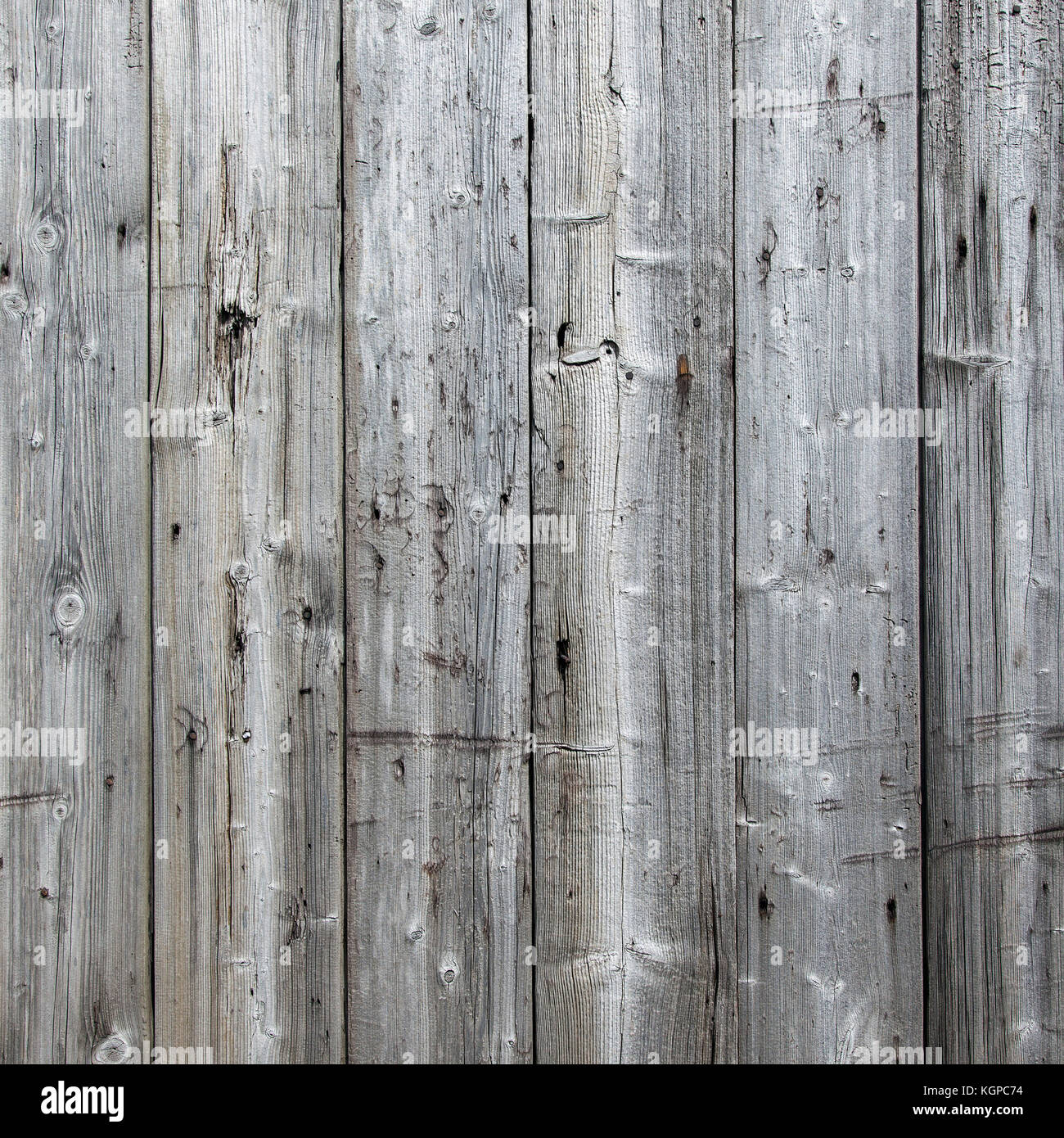 part of fence with grey weathered planks Stock Photo - Alamy