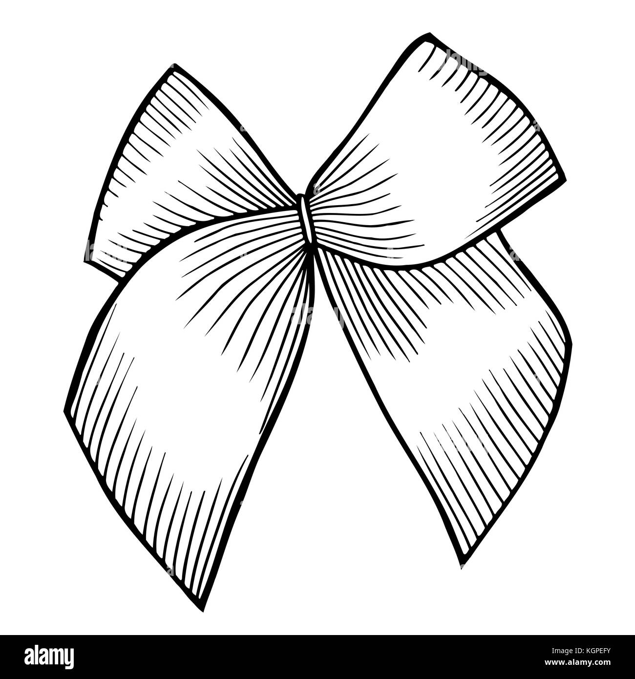 gift bow clip art black and white