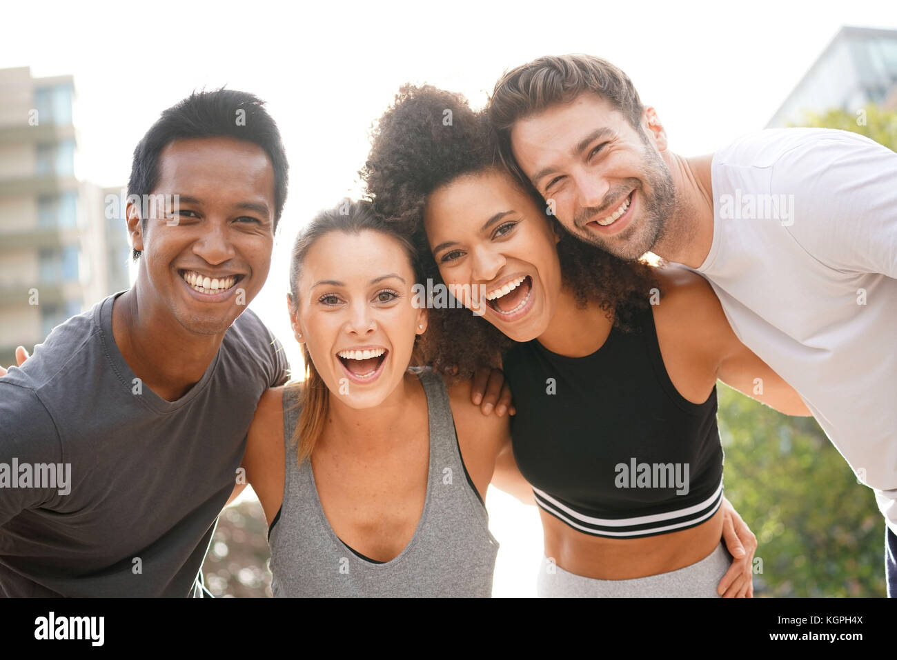 Jogger having fun hi-res stock photography and images - Alamy