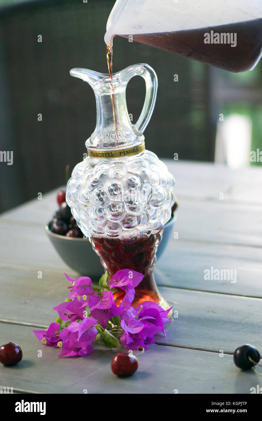 Cherry Brandy Stock Photo Alamy