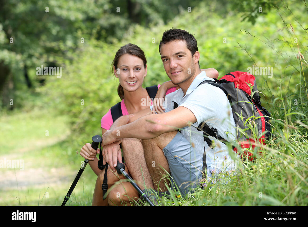 Adults couple forest hi-res stock photography and images - Alamy