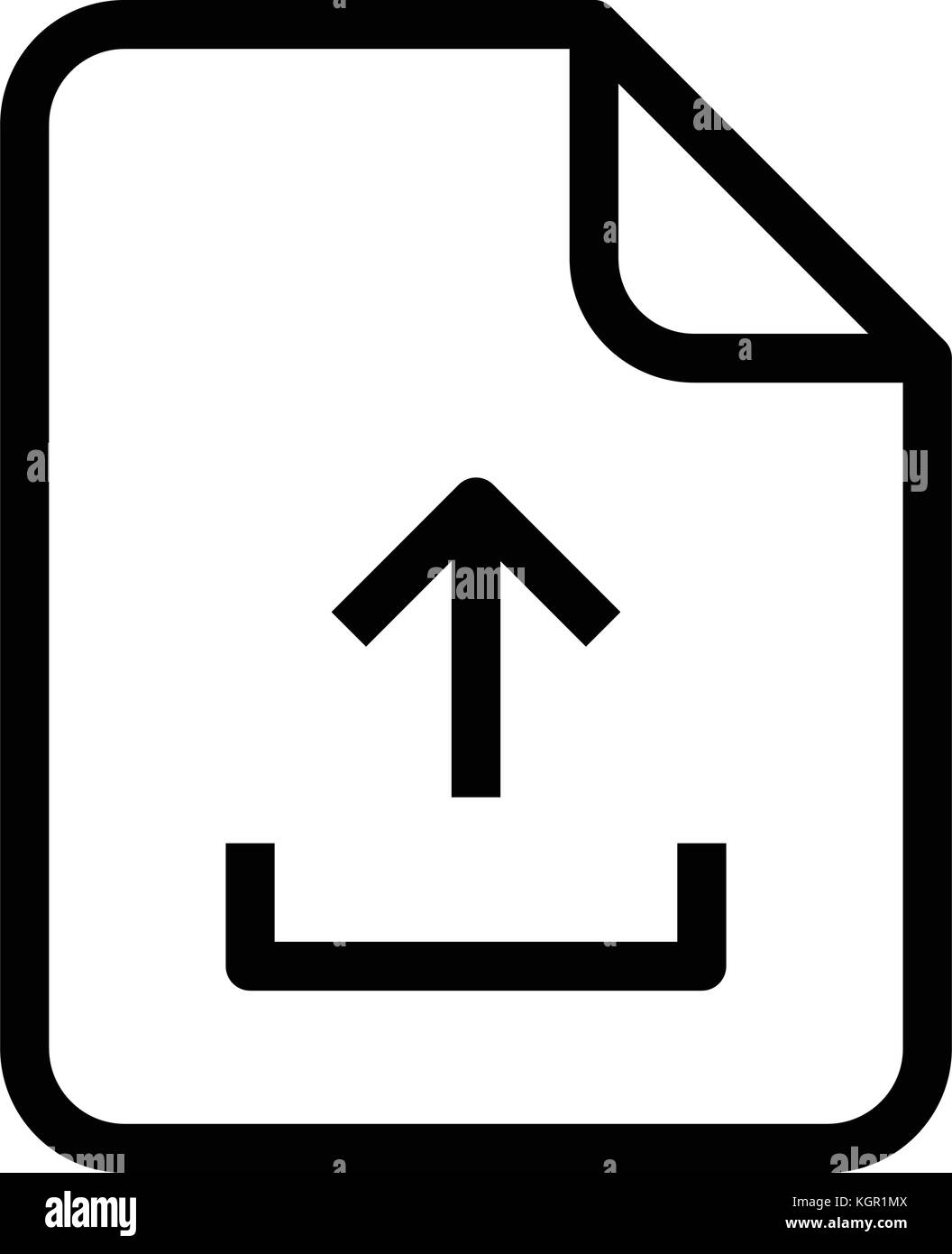 Upload document file paper Black and White Stock Photos & Images - Alamy