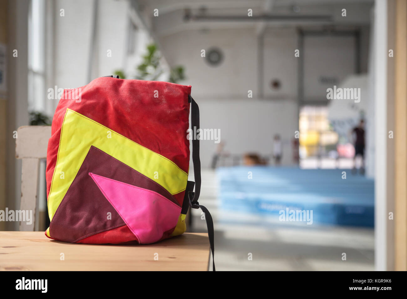 Chalk Bag Climbing Stock Photo