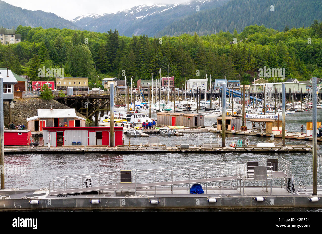 Harbor in Ketchikan, Alaska Stock Photo Alamy