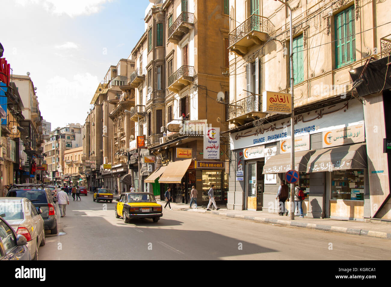 Downtown of Alexandria , Egypt Stock Photo Alamy