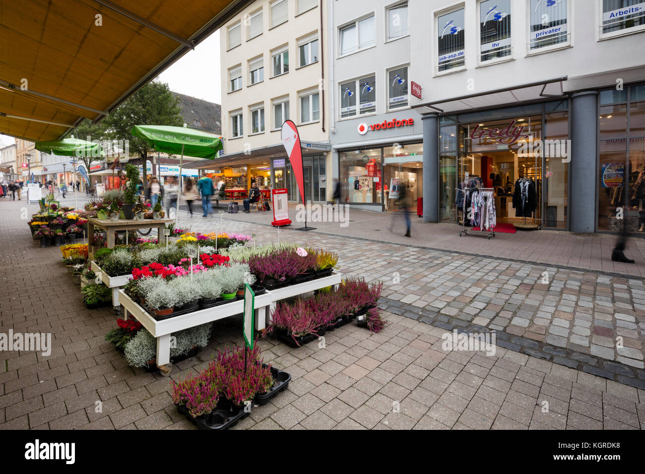 Pedestrian precingt, Unna, North Rhine-Westphalia, Germany, Europe Stock Photo
