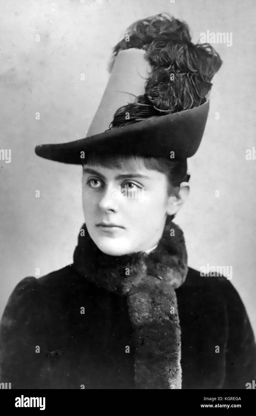 MARY VETSERA (1871-1889) Austrian mistress of Crown Prince Rudolf who was found dead at Mayerling Stock Photo