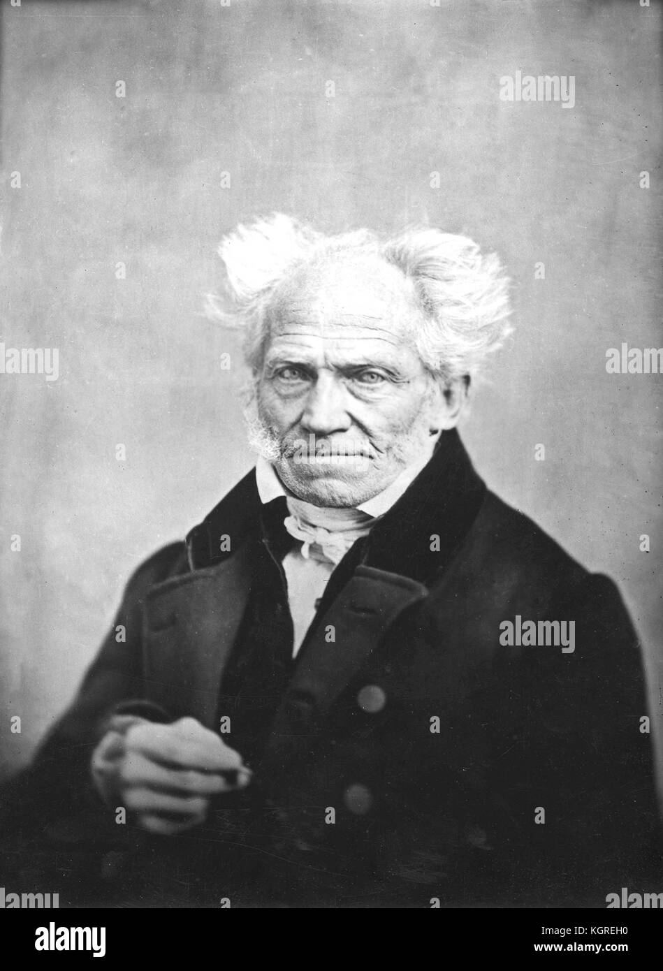 ARTHUR SCHOPENHAUER (1788-1860) German philosopher about 1852 Stock Photo