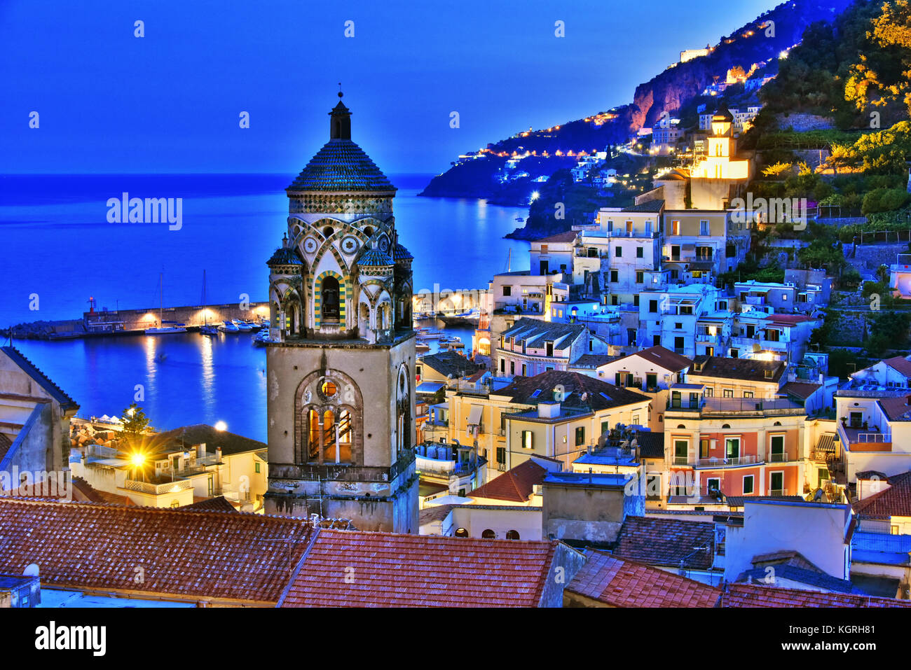 Amalfi in the province of Salerno, Campania, Italy Stock Photo