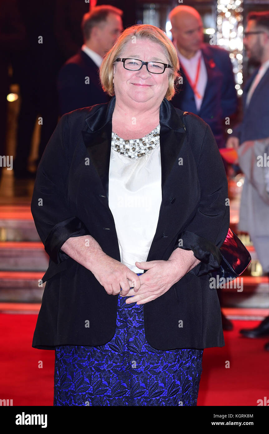 Rosemary Shrager attending the ITV Gala held at the London Palladium. Picture date: Thursday November 9, 2017. See PA story SHOWBIZ ITV. Photo credit should read: Ian West/PA Wire. Stock Photo