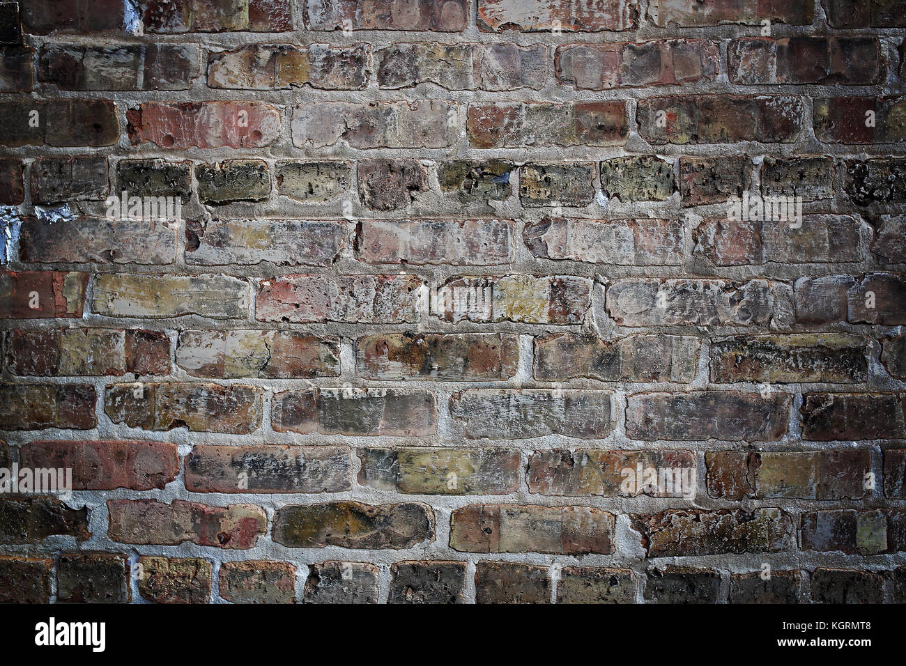 A Background Of An Old Grungy Urban Brick And Mortar Exterior Wall Stock Photo Alamy