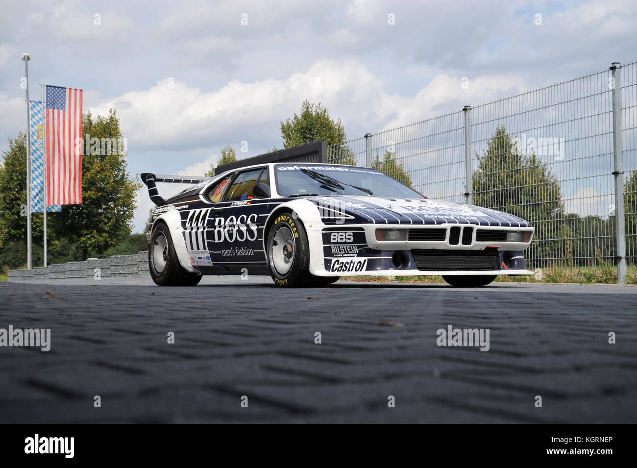 BMW M1 Procar classic German race car in Boss colours Stock Photo
