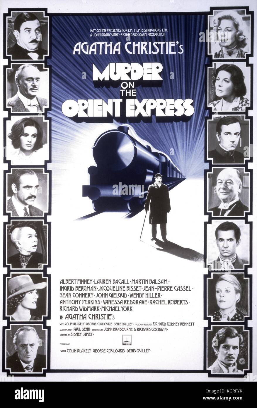 Murder On The Orient Express 1974 Film Poster High Resolution Stock Photography And Images Alamy