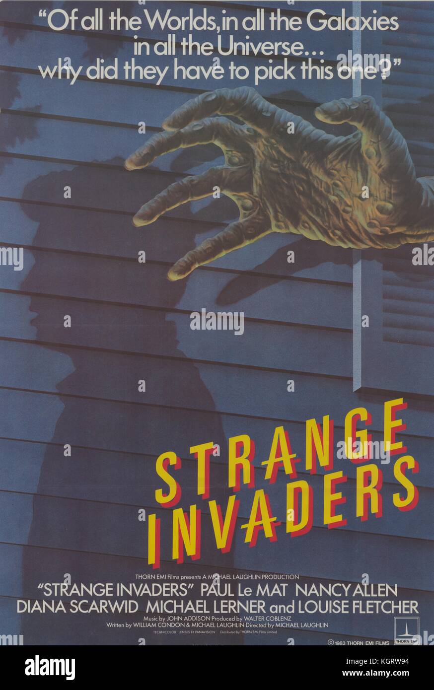 Strange Invaders (1983) Film poster     Date: 1983 Stock Photo