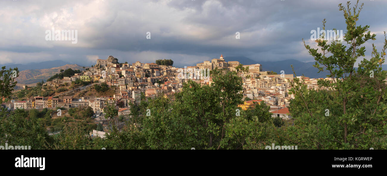 Panorama of Castiglione di Sicilia, Italy Stock Photo Alamy