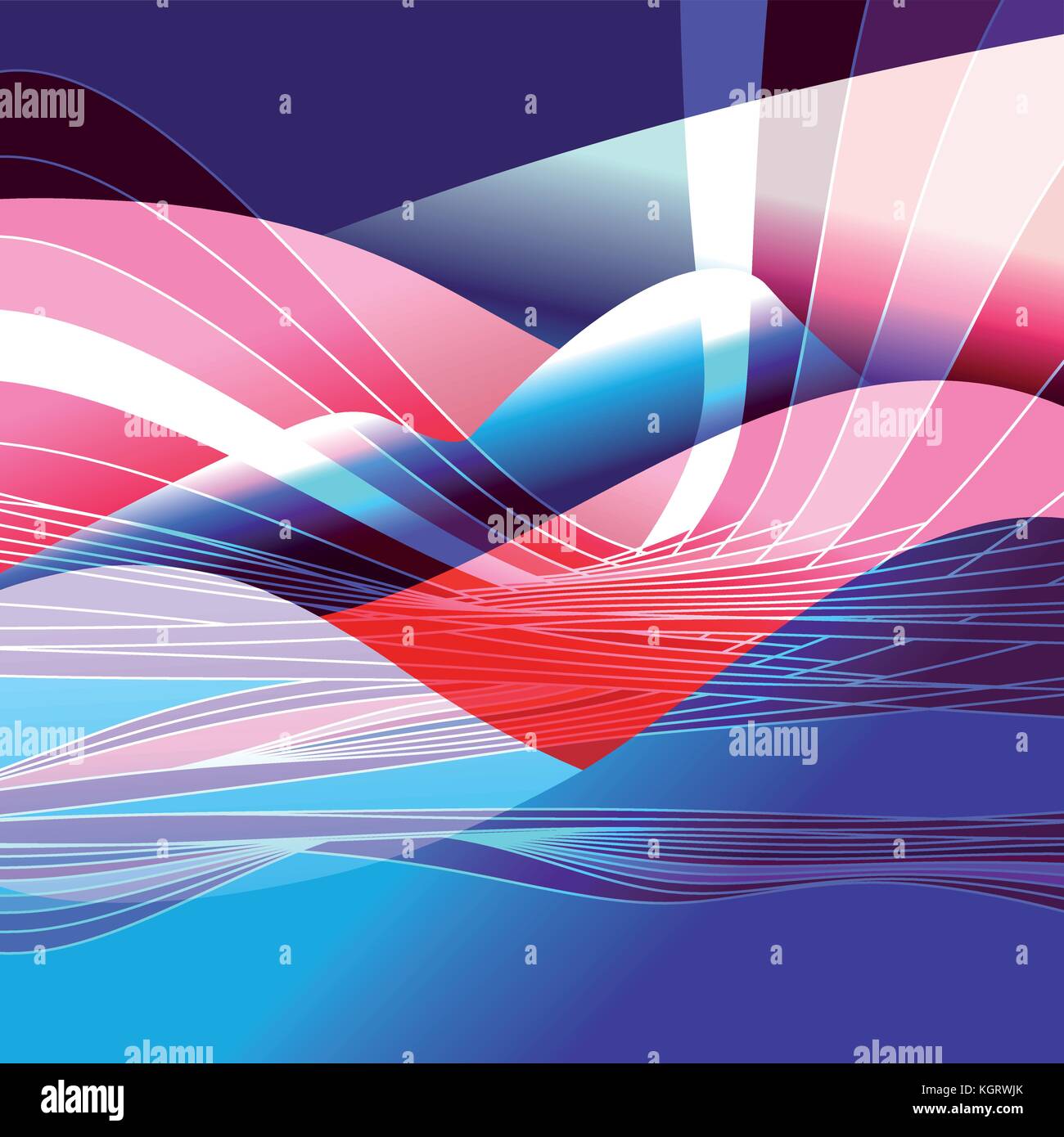 Abstract colored background with wavy elements Stock Vector Image & Art ...