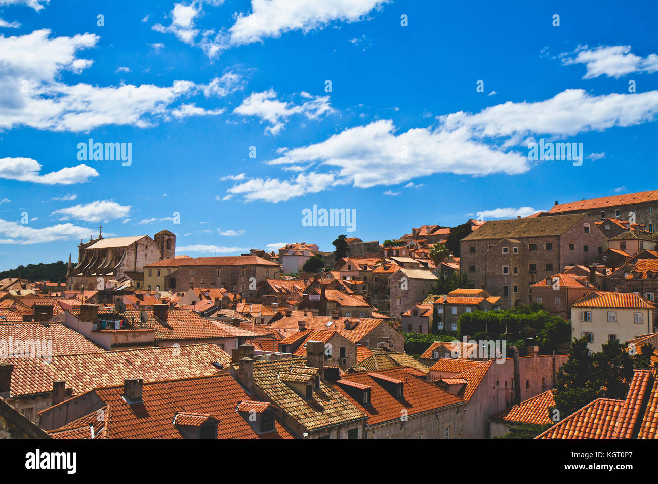 Rooftops of old town dubrovnik croatia Stock Photo - Alamy