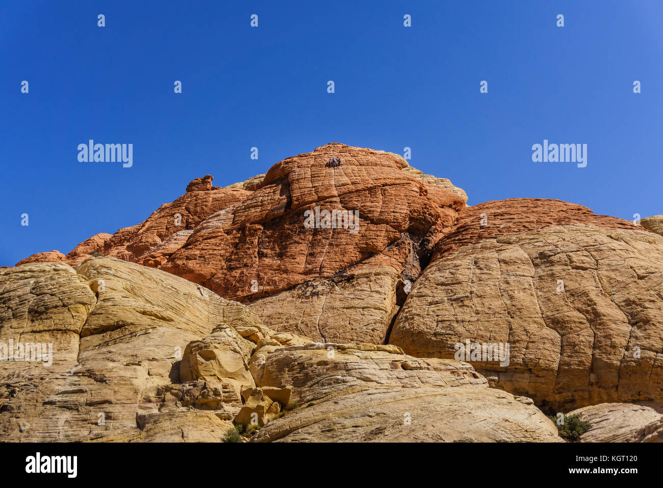 Geologic rock formations in Red Rock Canyon National Conservation Area