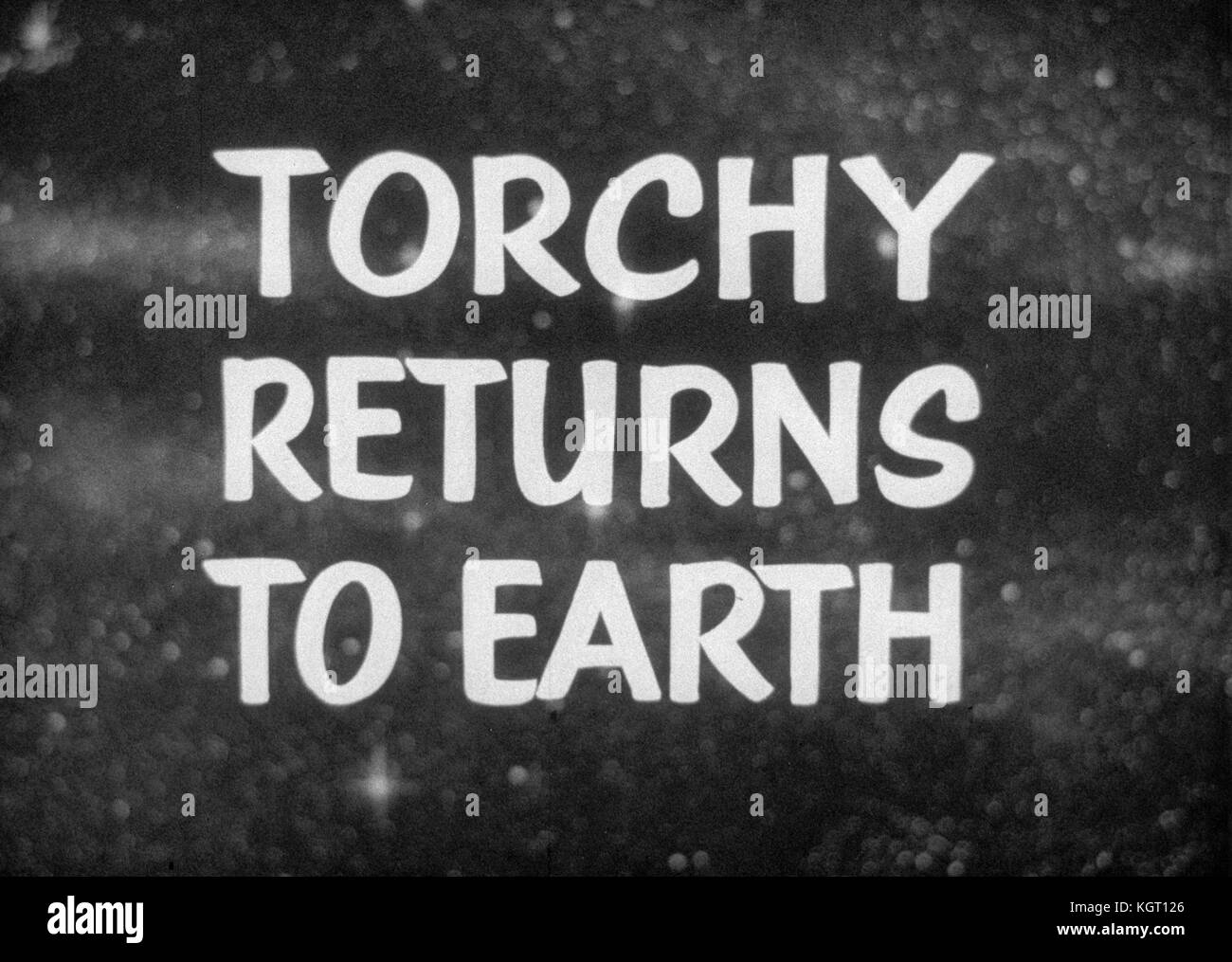Torchy the Battery Boy (1957) TV series , Series One, Episode Seven, Torchy returns to Earth     Date: 1957 Stock Photo