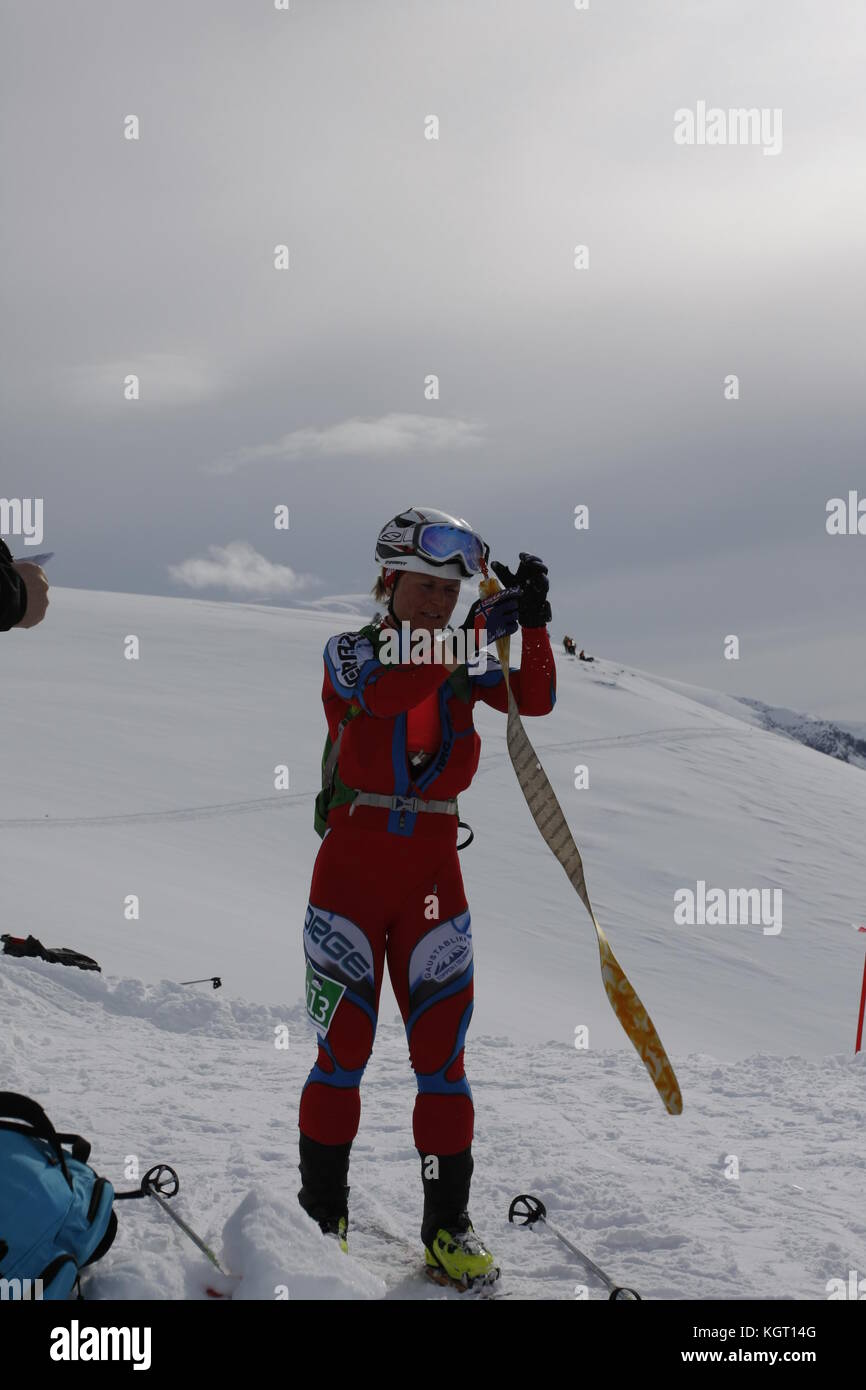 Skimountaineering World Cup Tromsø , Randonee Racing Stock Photo
