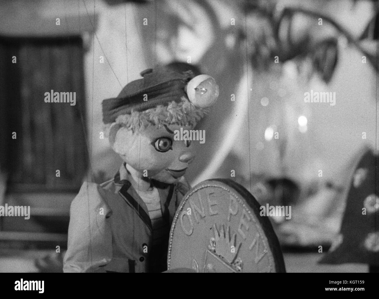 Torchy the Battery Boy (1957) TV series , Series One, Episode Ten, A Bell for a Penny Farthing     Date: 1957 Stock Photo