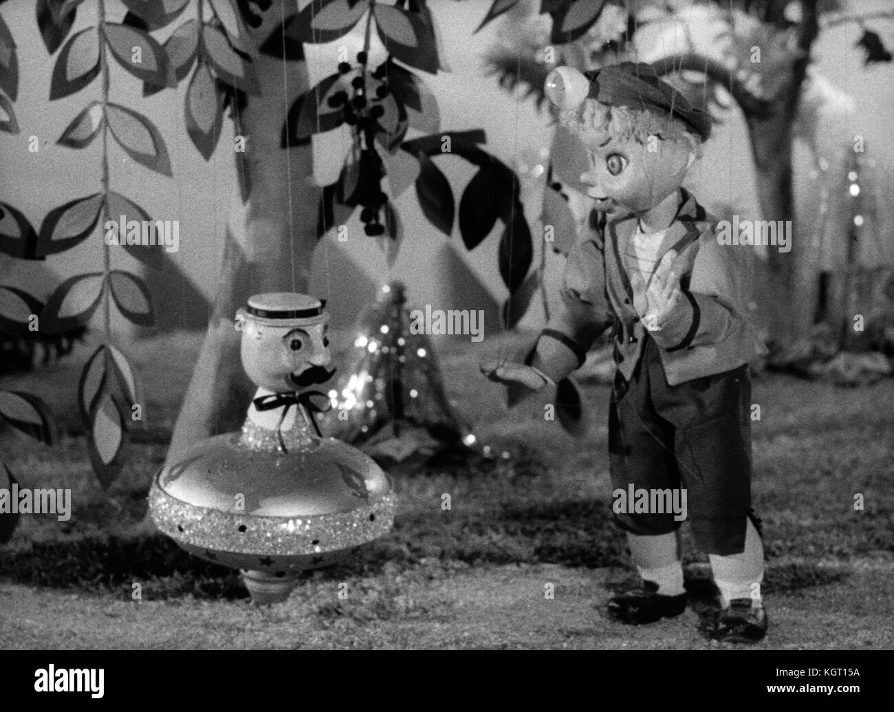 Torchy the Battery Boy (1957) TV series , Series One, Episode Ten, A Bell for a Penny Farthing , Torchy voiced by Olwyn Griffiths     Date: 1957 Stock Photo