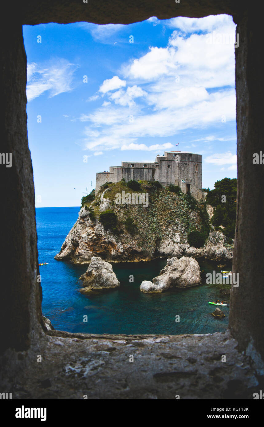 Dubrovnik city walls, Croatia (kings landing, game of thrones) Stock Photo