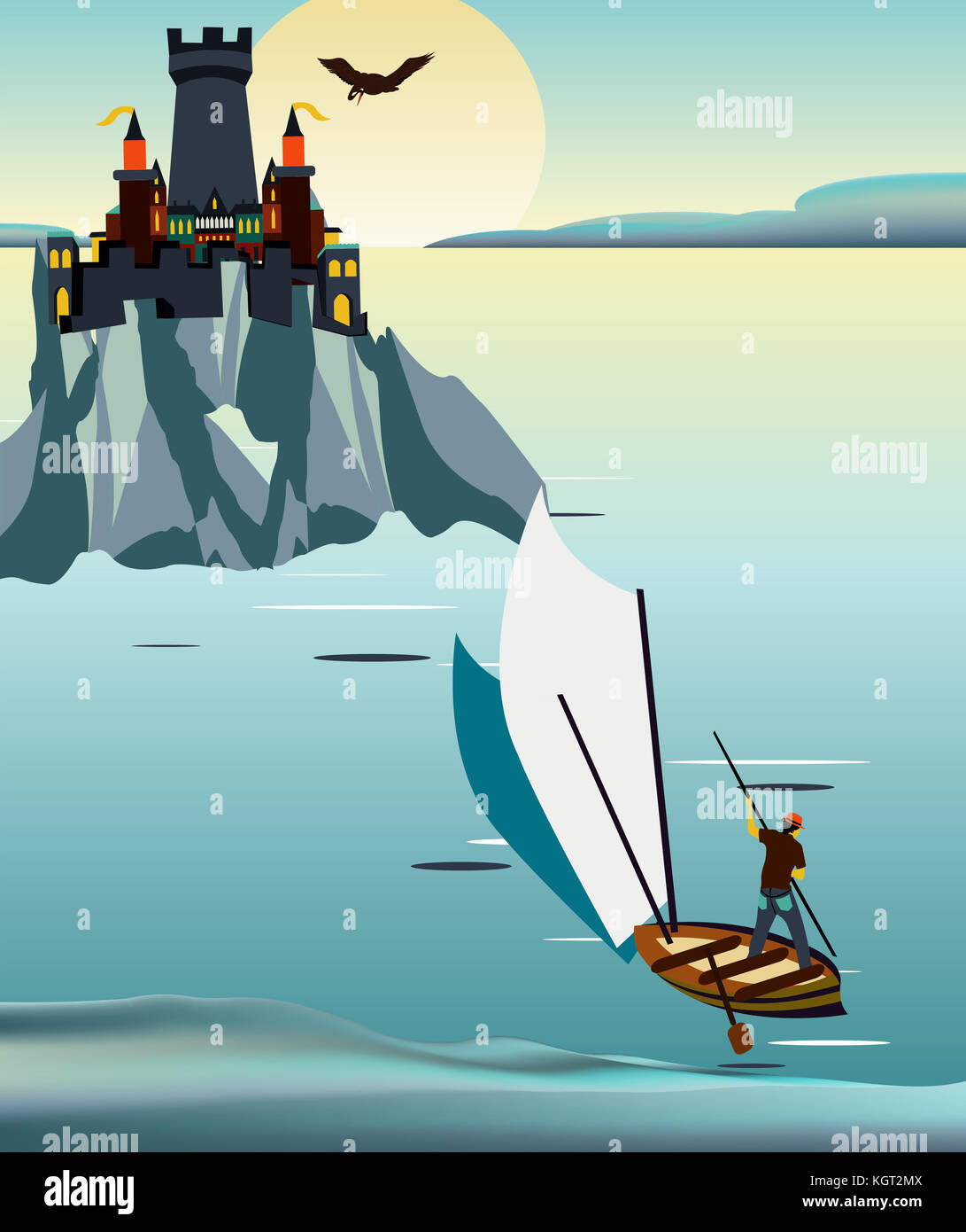 going to the castle Stock Photo Alamy