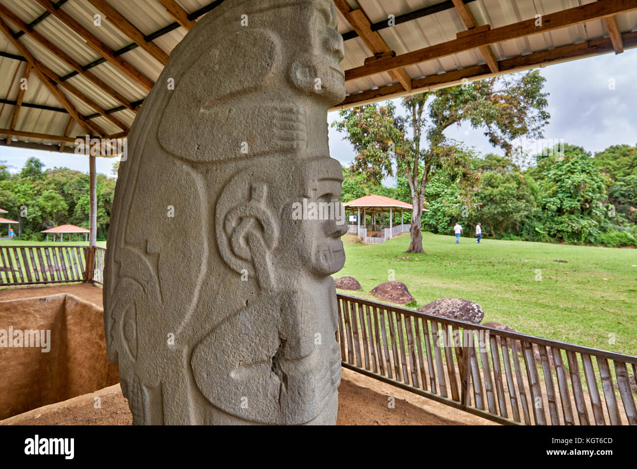 archeological statues in Alto De Las Piedras, San Jose de Isnos, San
