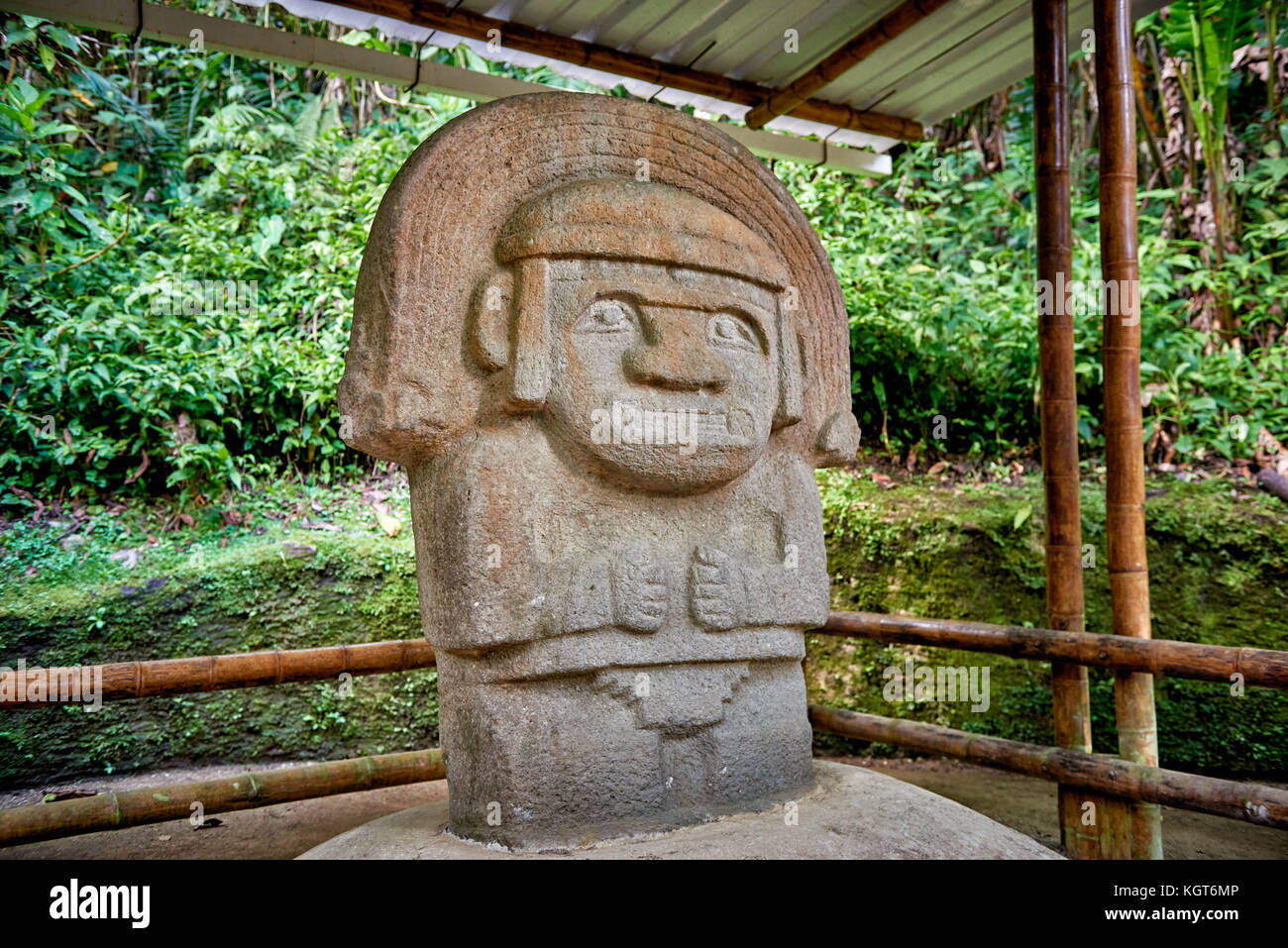Bosque De Estatuas in archaeological park Parque Arqueologico De San Agustin , Colombia, South America Stock Photo