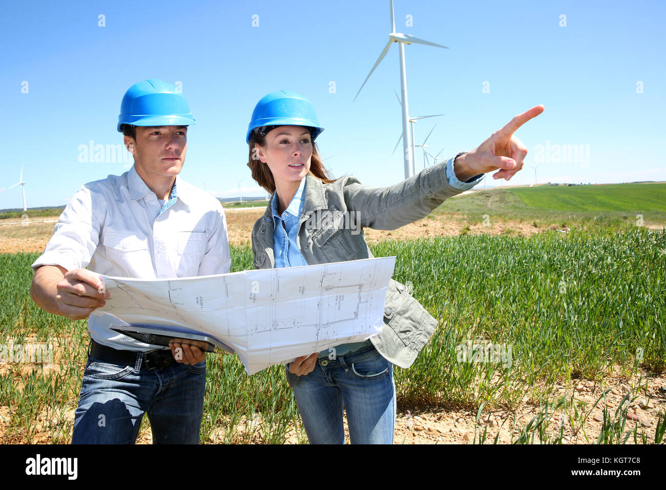 Engineers checking on industrial site Stock Photo - Alamy