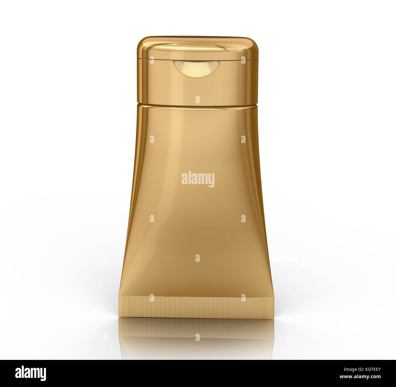 Download 3d Render Facial Cleanser Mockup Face Wash Container Tube Template In Golden Color Stock Photo Alamy